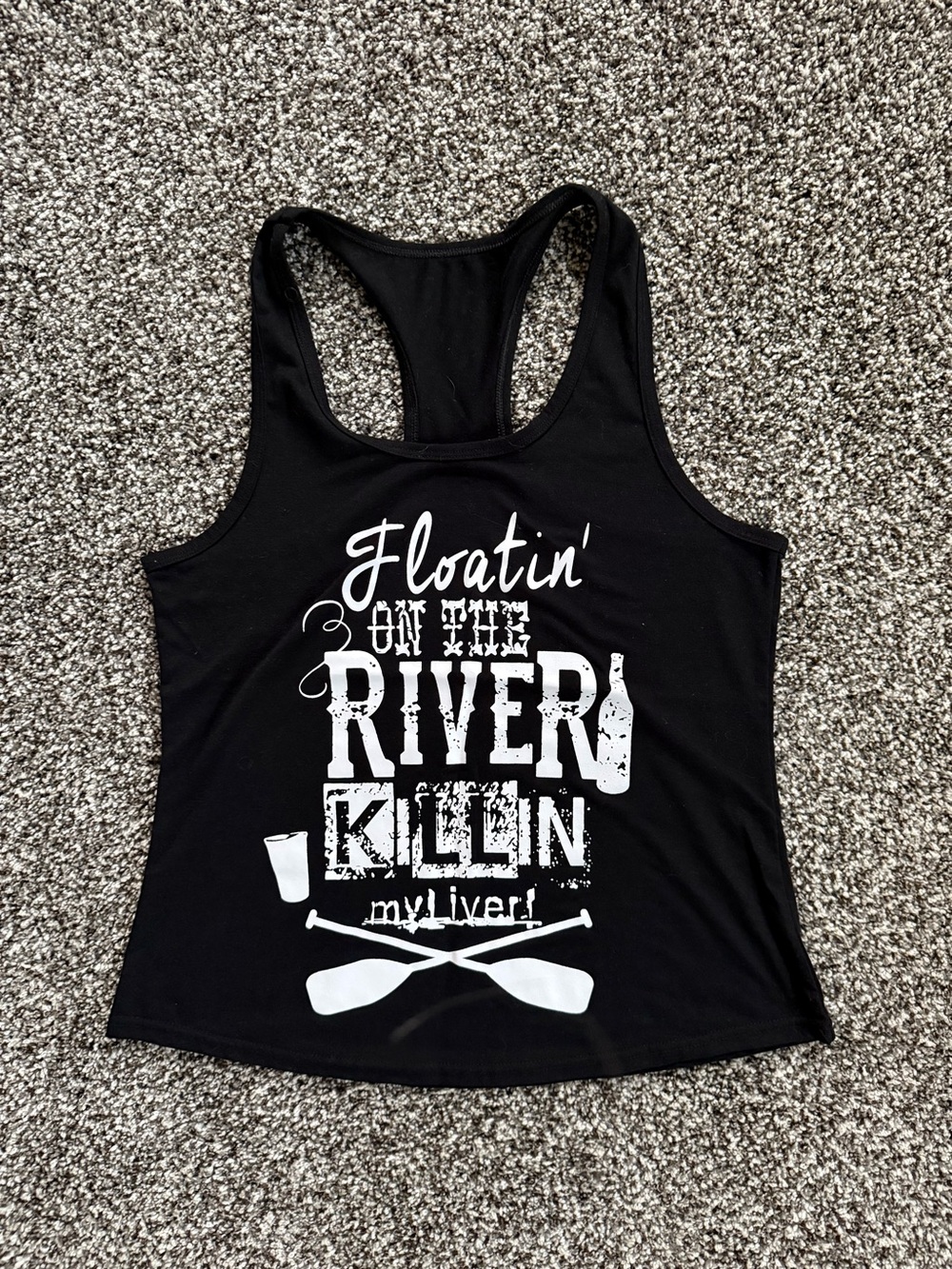 Women’s Racerback Tank Top - Floatin' on the River